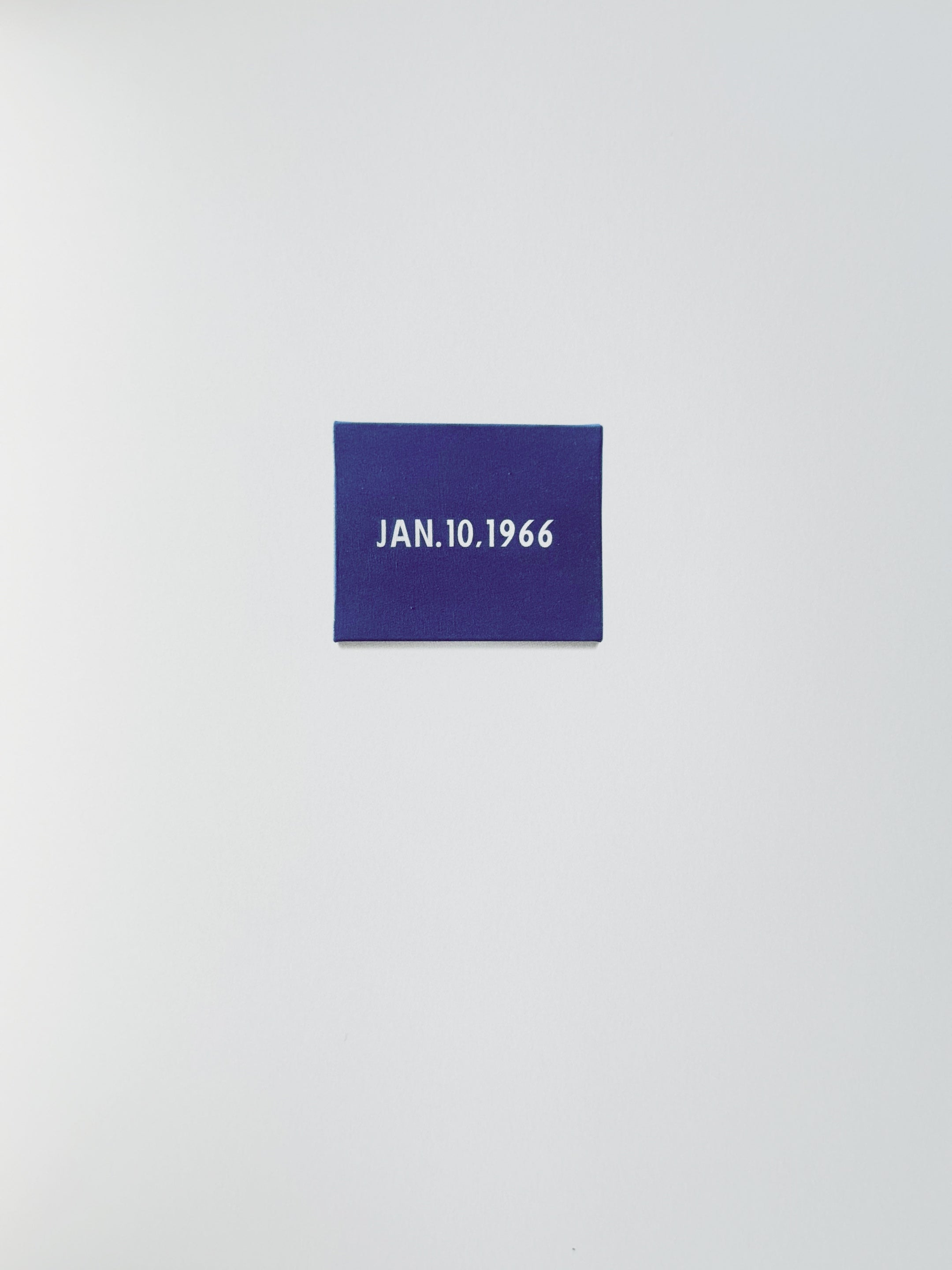 アート・デザイン・音楽 on kawara 1966 1966 – Éditions NEW YORK